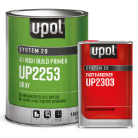 U-POL 2253 & 2303 2K 4:1 Gray High Build Urethane Fast Primer Kit (Gallon)