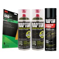 Raptor 2K Olive Green Spray-On Truck Bedliner Bare Metal Aerosol Kit (26.4 oz)