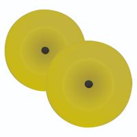 Wizards 11204 Foam Cut Yellow Buffing Pad 8 in. (2 Pack)