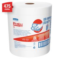 WypAll 41025 X80 Series Hydroknit 1 Ply Jumbo Roll Cloth (475 Sheets)