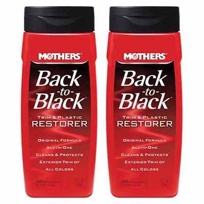 Mothers 06112 Back-to-Black Automotive Trim and Plastic Restorer 12 oz (2  Pack)