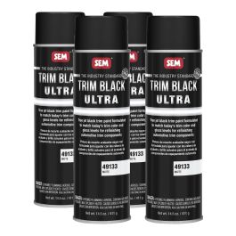 SEM 49133 Trim Matte Black Ultra 14.5 oz (4 Pack)