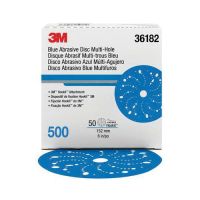 3M 36182 Multi-Hole Hook & Loop 500 Grit 6 in. Sanding Disc (50/Pack)
