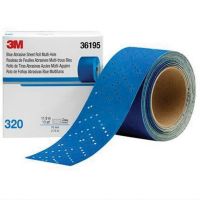 3M 36195 321U Series Multi-Hole 320 Grit 2-3/4 in. x 13 yd Abrasive Sheet Roll