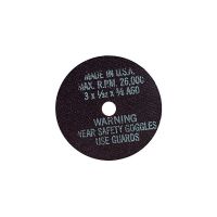 AES Industries 3803 3 in. 60 Grit 3/8 in Hole Cut-Off Wheel (5 ct)