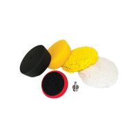 AES Industries 76400 Premium 3 in. Hook and Loop Mini Buffing Pad Set (5 pc)