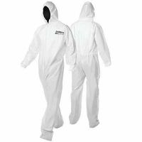 DevilBiss CLEAN 803671 Disposable White Nylon Elastic Waist Coverall (Medium)