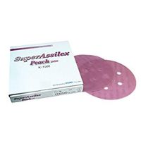Super Assilex Peach Super-Tack 6 in. Dry Sanding Discs Grade K-1500 (25/Box)