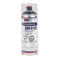 SprayMax 3680102 1K Trim Satin Black Auto Paint 11.3 oz