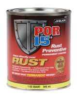 POR-15 45404 Rust Preventative Coating Semi-Gloss Black (Quart)