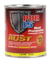 POR-15 45408 Rust Preventative Coating Semi-Gloss Black (Pint)