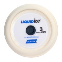 LIQUID Ice Finishing Pad 8 in Hook and Loop Foam Pad White
