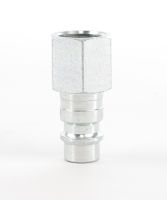 Quick Disconnect Stem 1/4 in FNPS 230 psi Natural Steel