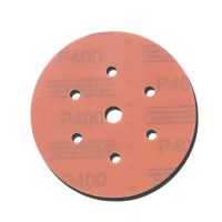 Red Abrasive Hookit Disc Dust Free 6 inch P400 Grit
