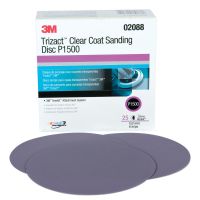 3M Trizact Hookit Clear Coat Sanding Disc 6 inch P1500 Grit (25 Discs)