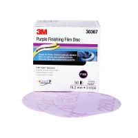 Hookit 3 in. 1500 Grit Purple Finishing Film Sanding Disc (50/Box)