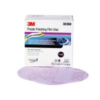 Hookit 3 in. 1200 Grit Purple Finishing Film Sanding Disc (50/Box)