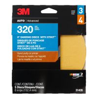 Gold Stikit 6 in. 320 Grit Dry Sanding Abrasive Disc (5/Box)