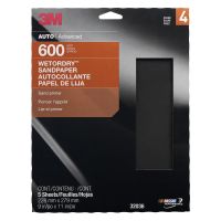 Wetordry 600 Grit 9 x 11 in. Sanding Abrasive Sheet (5/Box)