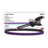 3M 33443 Cubitron II Purple 1/2 in. x 18 in. 36 Grit File Sanding Belt (10 ct)