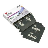 3M Hookit Flexible Abrasive Hand Sheet 270J P400 Grit 5.5 in x 6.8 in (25 Sheets)