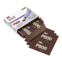 3M 34340 Hookit Flexible Abrasive Hand Sheet P800 Grit (25 Sheets)
