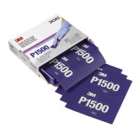 3M 34343 Wet or Dry 1500 Grit 5.5 in. x 6.8 in. Abrasive Hand Sheet (25/Pack)