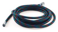 IWATA Braided Black Nylon Airbrush Hose with Fitting (10 ft)