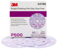 3M 34780 260L Series Dust Free Hook & Loop P600 Grit 6 in. Sanding Disc (50 ct)