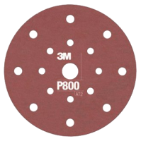 3M 34802 Flexible Dust Free Hook & Loop P800 Grit 6 in. Sanding Disc (25/Pack)