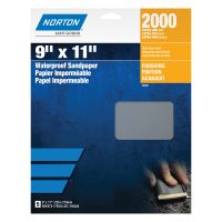 Norton Black Ice 00493 1200 Grit Ultra Fine Grade Sanding Sheet (5 ct)