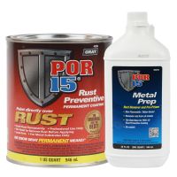 Rust Preventative Coating Gray Quart Kit with Metal Prep