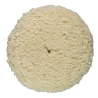 White Wool Heavy Cutting Hook & Loop Pad (9in.)