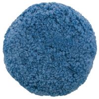 Blue Blended Wool Soft Polish Hook & Loop Pad (9in.)
