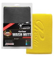 NANOSKIN Yellow Medium AutoScrub Wash Mitt (9in. X 6in.)