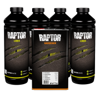 U-POL VOC White 4L Raptor Truck Bed Liner Kit