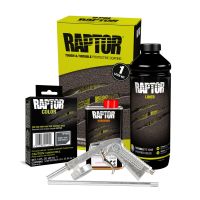 U-POL Basalt Gray Raptor Truck Bed Liner Kit with Gun (1 Liter)