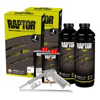 U-POL 4802 2 Liter Tintable Raptor Spray-On Truck Bed Liner Kit w Gun