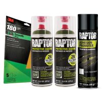 Raptor 2K Olive Green Truck Bedliner Flexible Plastic Aerosol Kit (26.4 oz)