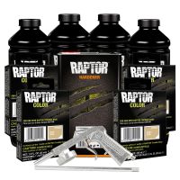 U-POL Beige 4L Raptor Truck Bed Liner Kit with Gun