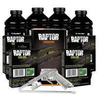 U-POL Green 4L Raptor Truck Bed Liner Kit with Gun
