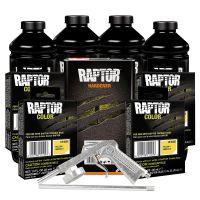 U-POL Yellow 4L Raptor Truck Bed Liner Kit with Gun