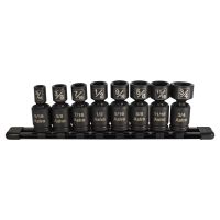 Astro Pneumatic 78340 8-Piece 3/8" Drive Nano Pinless Universal Impact Sockets