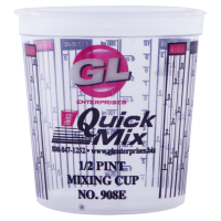 GL Enterprises 908 Quick Mix 8 oz. Measuring and Mixing Cup (100/Box)
