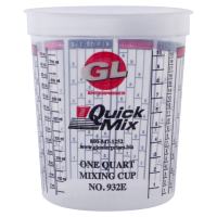 GL Enterprises 932 Quick Mix 32 oz. Measuring and Mixing Cup (100/Box)