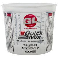 GL Enterprises 980 Quick Mix 2.5 qt Measuring and Mixing Cup (50 ct)
