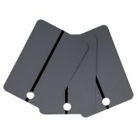 CTW 9315-02-25 Black Stripe on Medium Gray Metal Spray Paint Test Panel (25/Box)