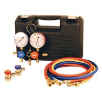 FJC 6799 R-134A Heavy Duty A/C Manifold Gauge Set with Assorted Hoses