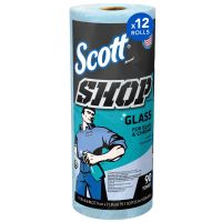 Scott 32896 Hydroknit 1 Ply Shop Towels for Glass and Chrome (12 Rolls)