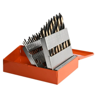 KnKut 15KK10 15 Piece Mechanics Step Point Drill Bit Set